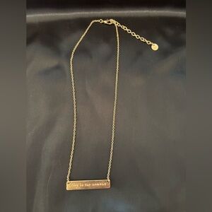 NEW Marlyn Schiff Gold Toned Bar Necklace